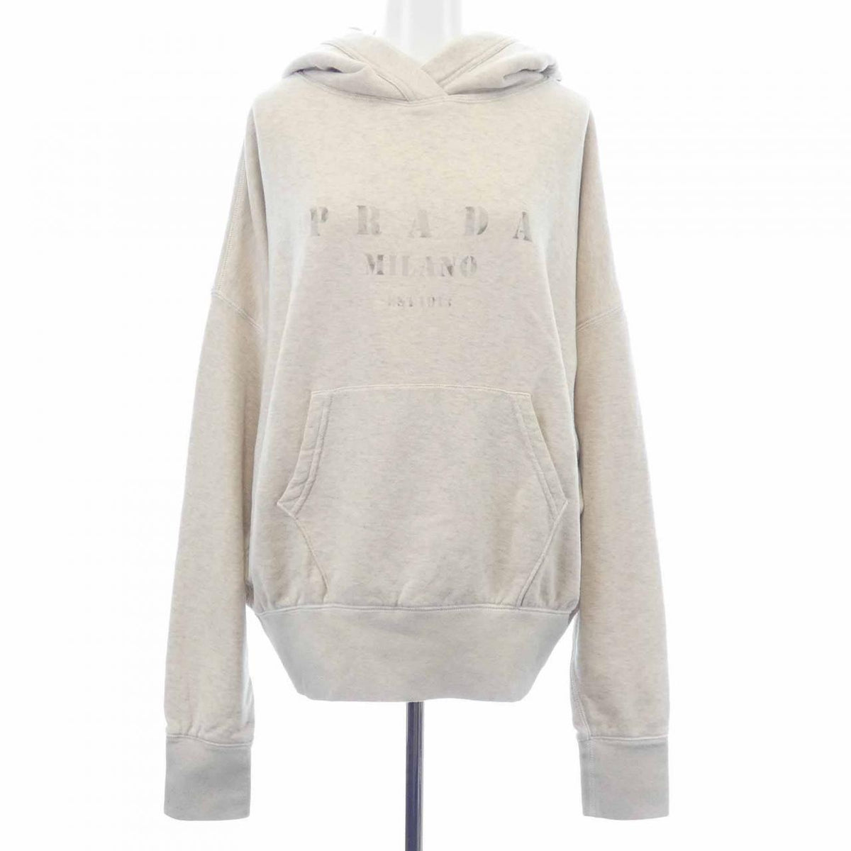 Prada Natural Cotton Fleece Hoodie