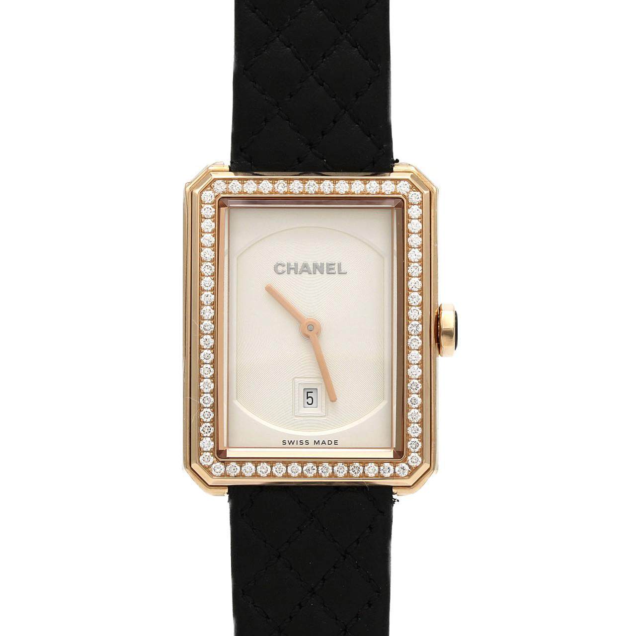 Chanel BOY·FRIEND Beige Gold Water Resistant Watch