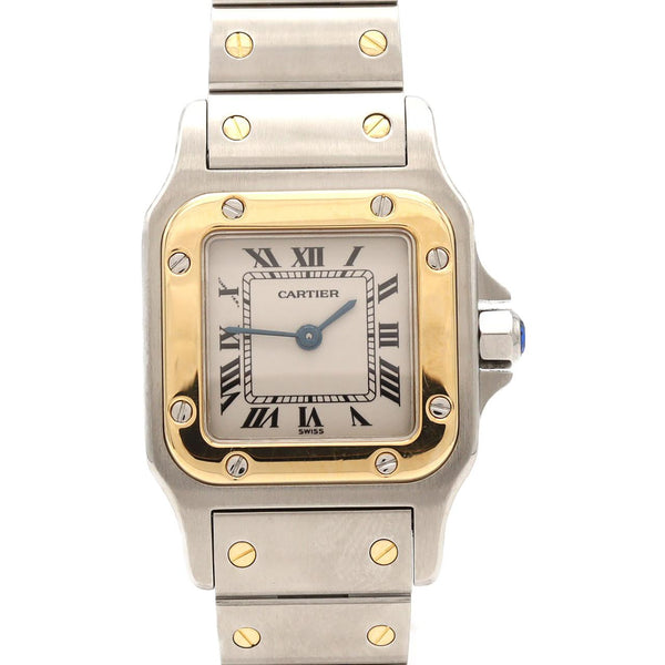 Cartier Santos Galbee SM Stainless Steel x Yellow Gold Quartz