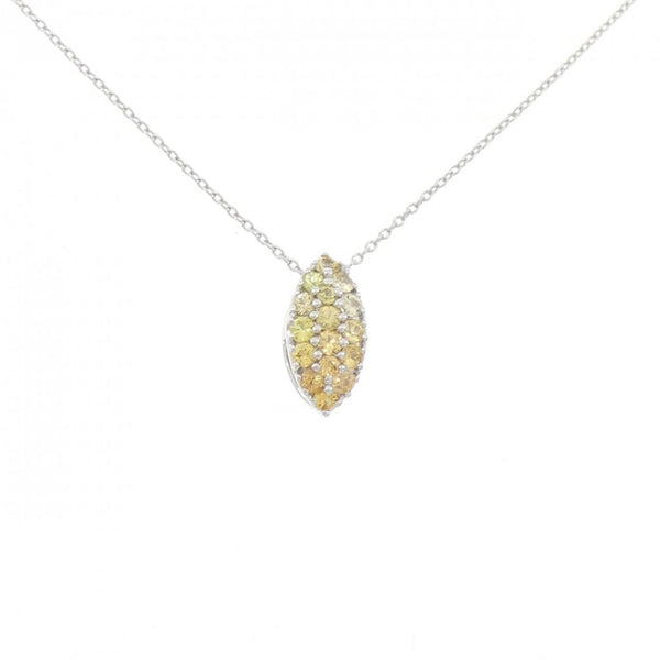 Au750 Sapphire Necklace