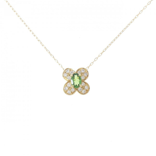 Au750 Garnet Diamond Necklace