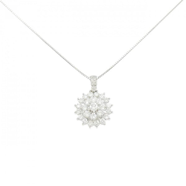 PT900 PT850 1.87CT Diamond Necklace