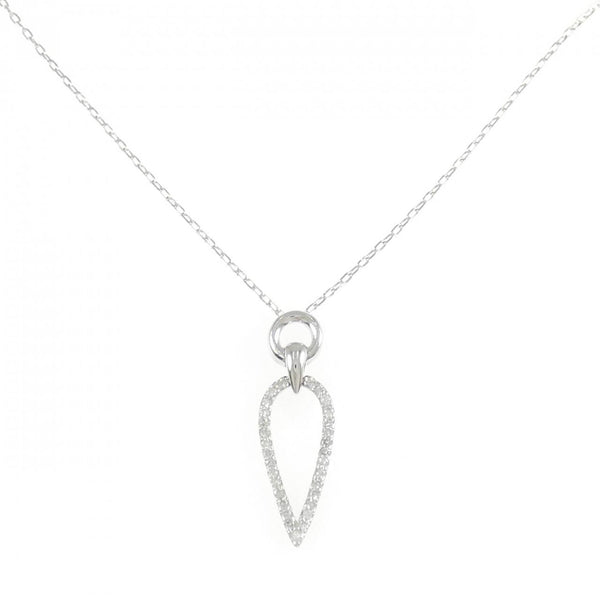 K10 White Gold Diamond Necklace