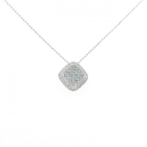 Au750 White Gold Diamond Necklace
