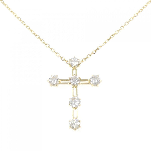 Au750 Cross Diamond Necklace