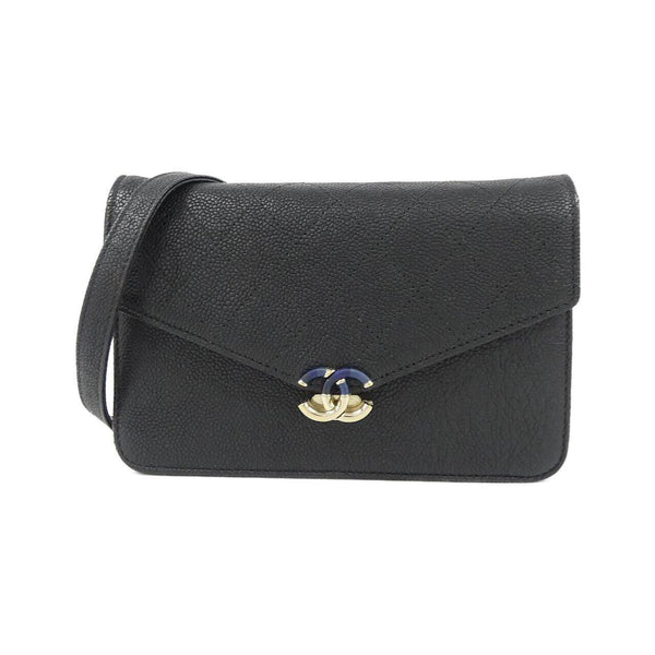 Chanel Caviar Skin Chain Wallet