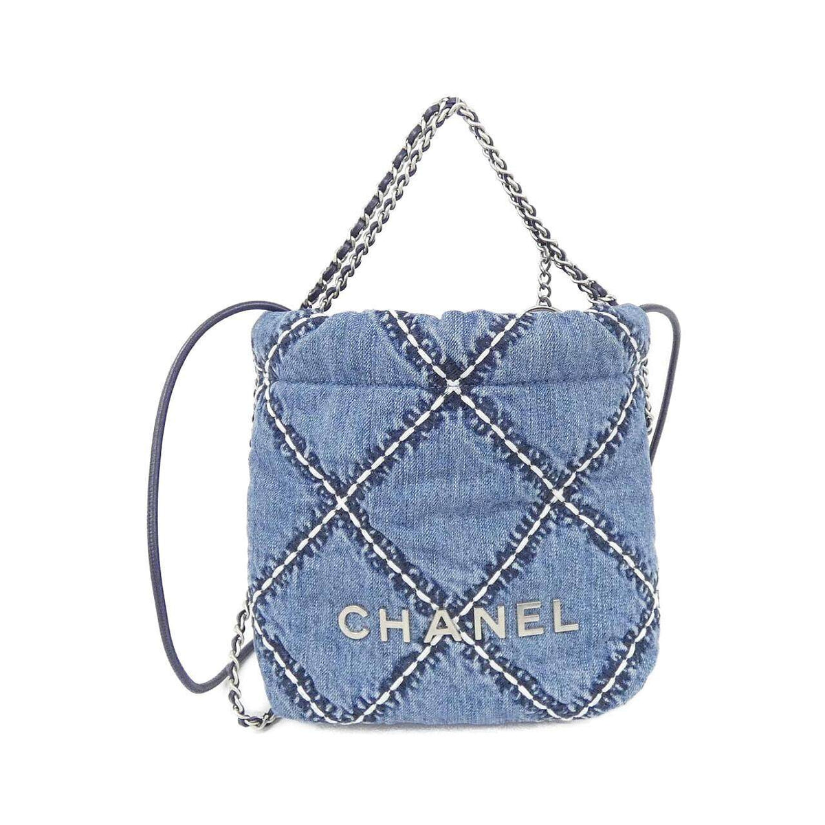 Chanel Chanel22 Denim Shoulder Bag