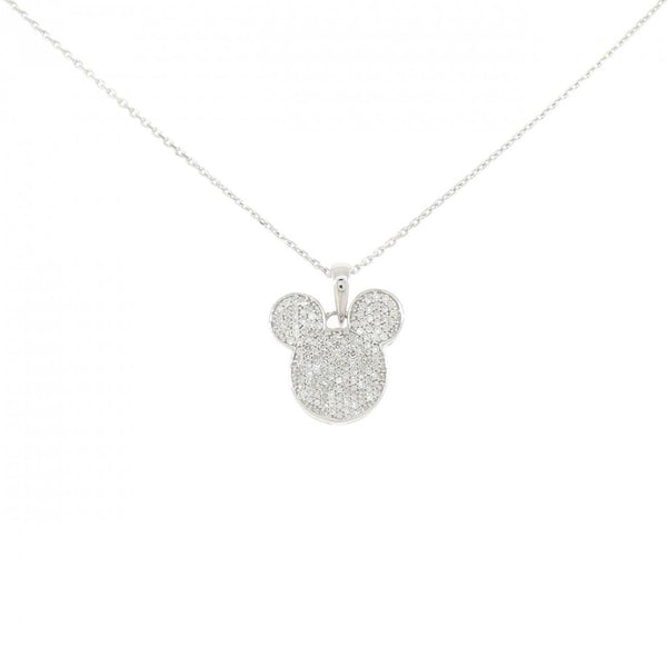 Au750 White Gold Diamond Necklace
