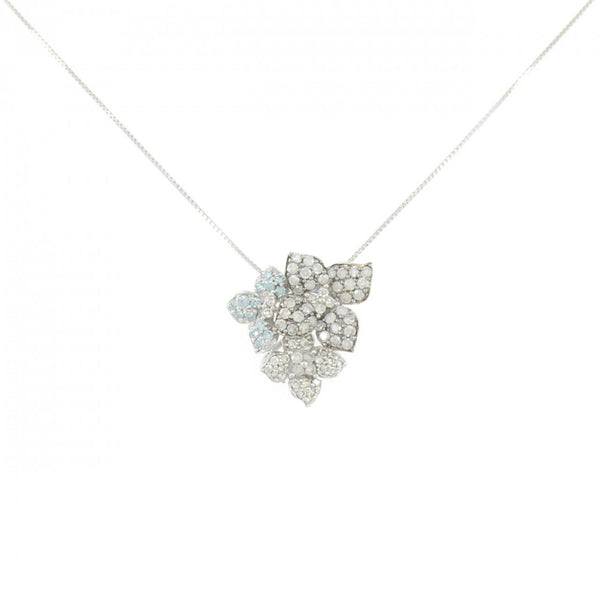 Au750 Flower Diamond Necklace