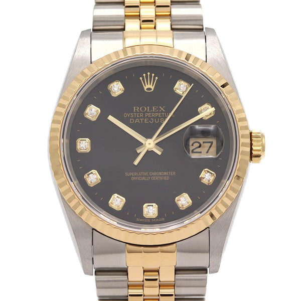 Rolex Datejust Stainless Steel Yellow Gold Watch