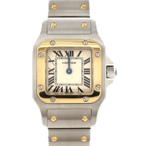 Cartier Santos Galbee SM Stainless Steel Yellow Gold Quartz