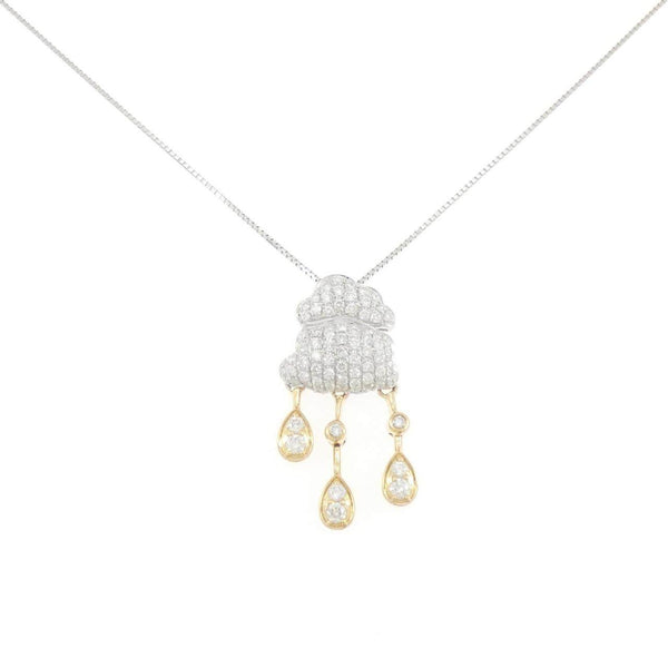 Au750 White Gold Au750 Yellow Gold Diamond Necklace