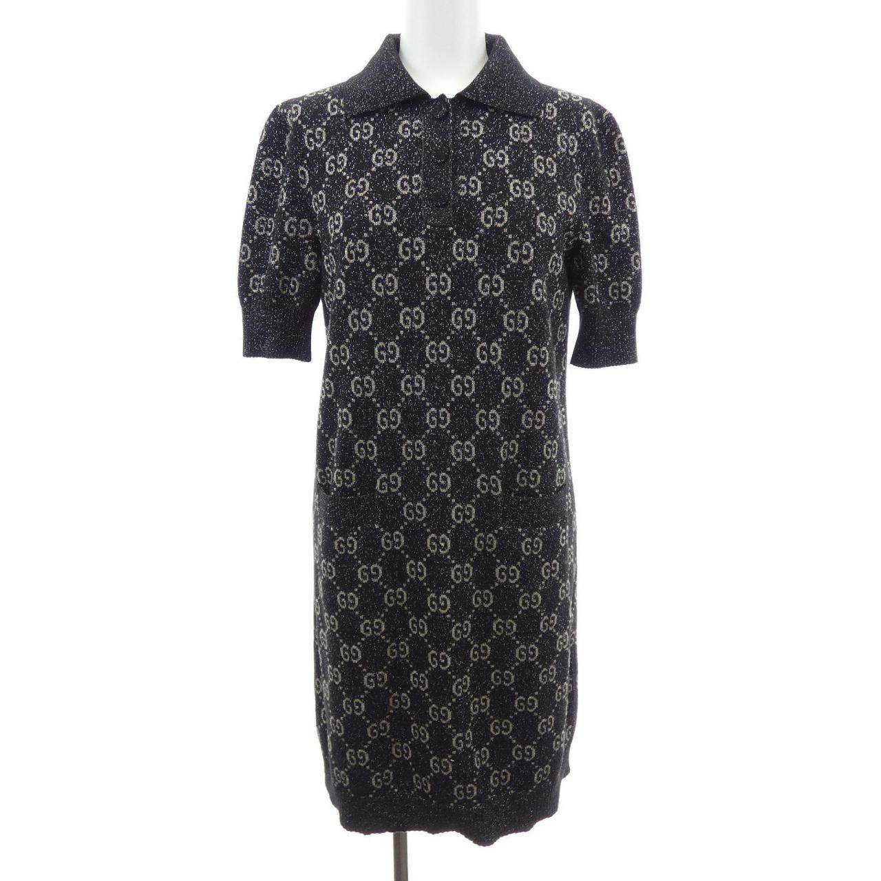 Gucci Lame GG Jacquard Dress