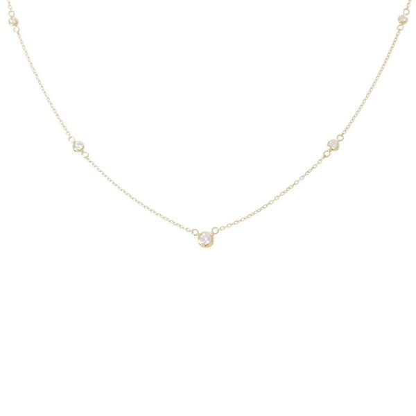 Au750 Diamond Necklace