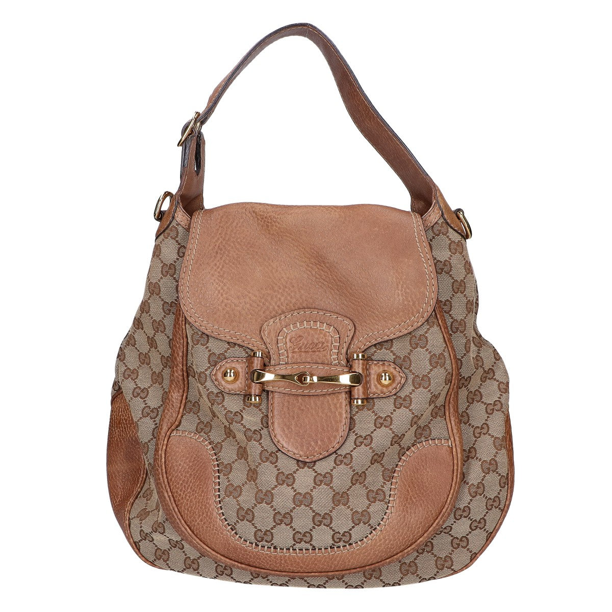 Gucci Horsebit GG Canvas 2way Shoulder Bag