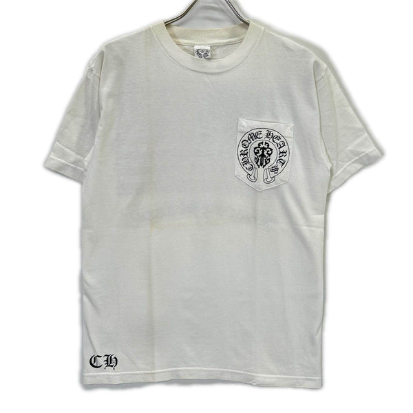 Chrome Hearts American Flag Crewneck Pocket T shirt Top