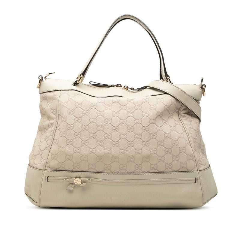 Gucci Guccissima Interlocking G Mayfair leather 2way bag