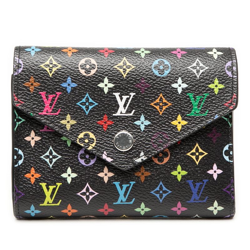 Louis Vuitton Monogram Multicolore Portefeuille Victorine Trifold Wallet Limited