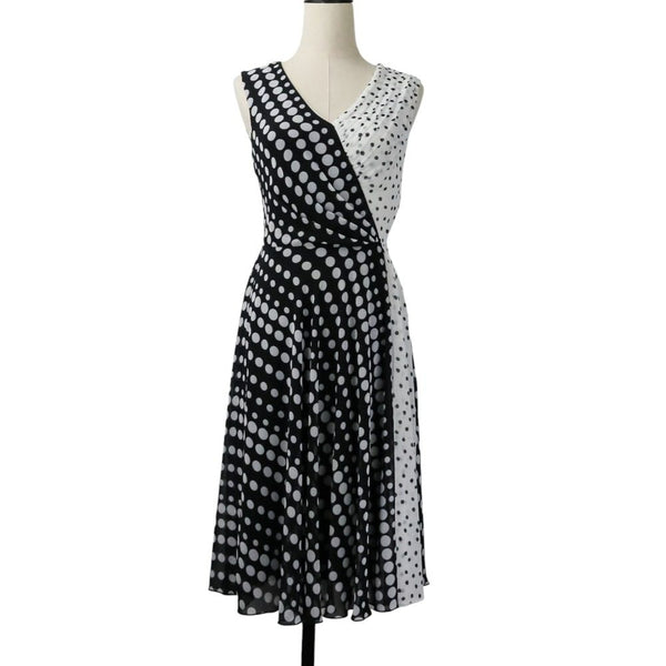 TADASHI SHOJI Asymmetrical Dot Dress