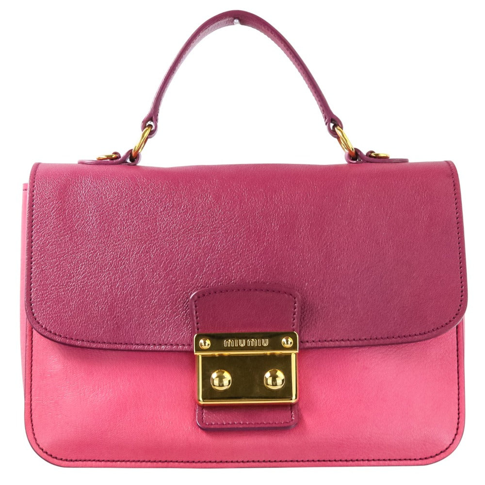 Miu Miu Madras Leather 2way Bag
