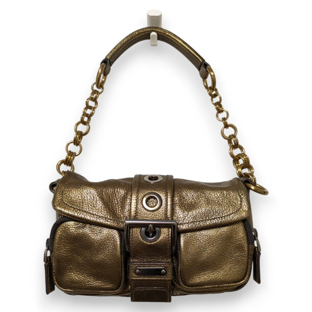 Prada POCKET SILK Silk Chain Mini Handbag