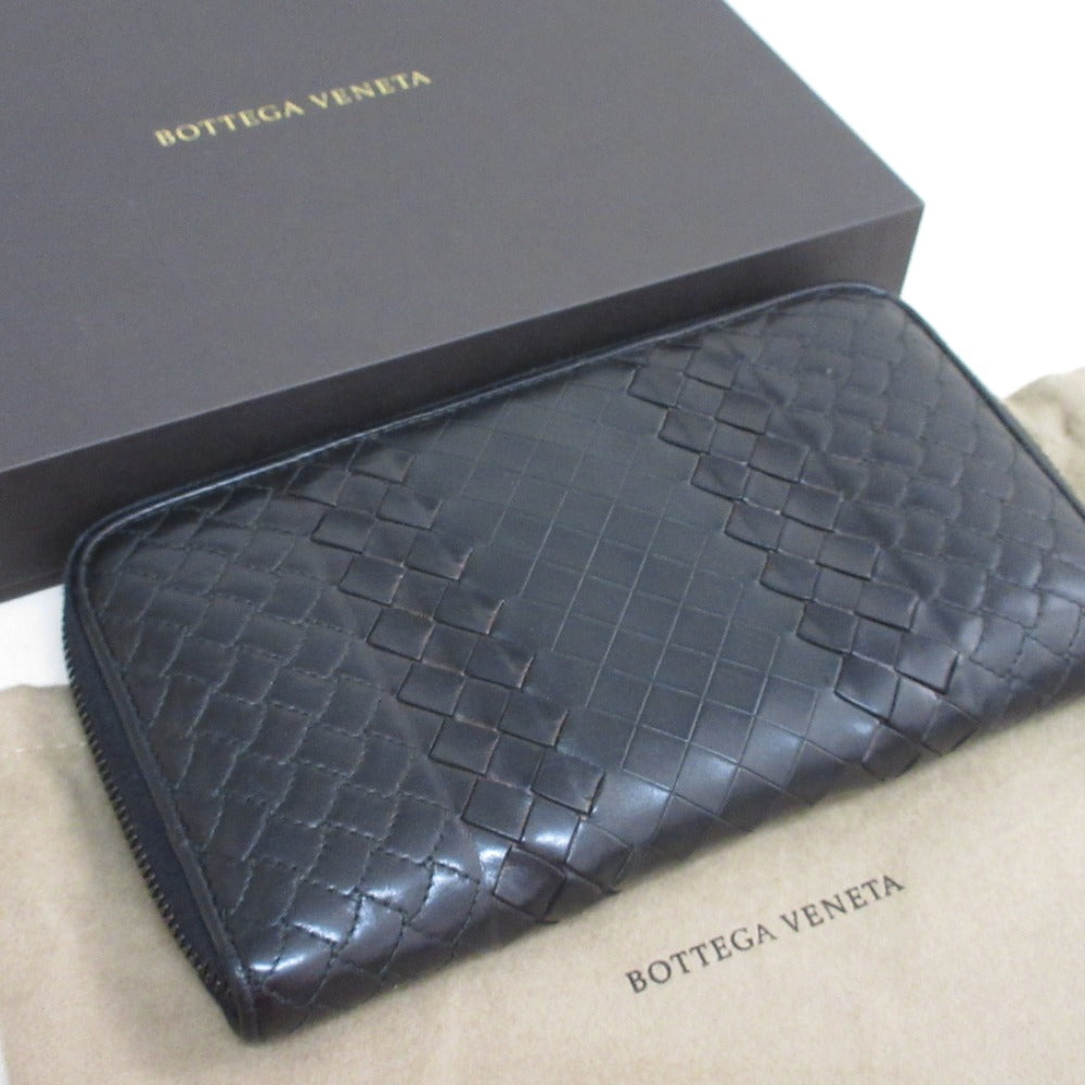 Bottega Veneta Intrecciato Leather Long Zip Wallet
