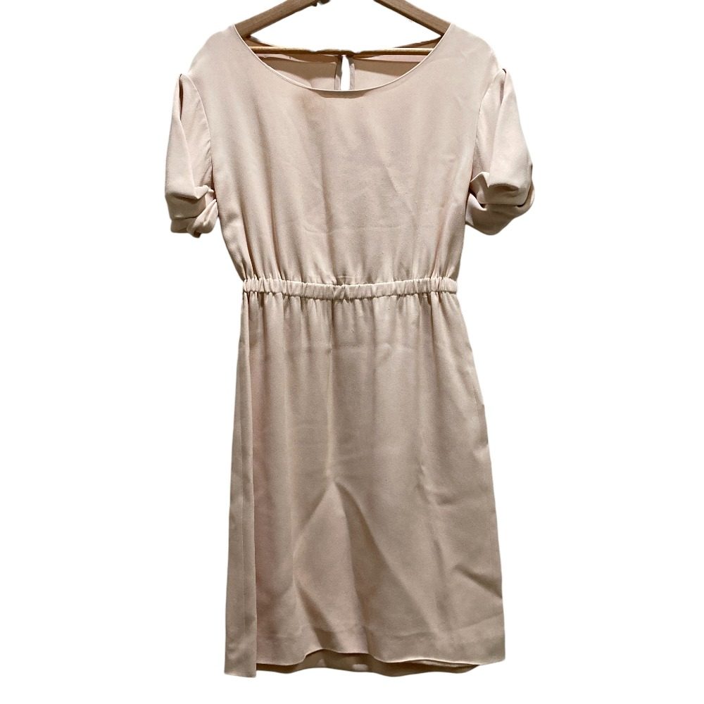 Miu Miu Short Sleeve Crepe Dress