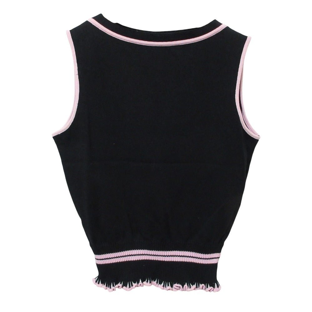 Miu Miu Nylon Knit Sleeveless Sweater