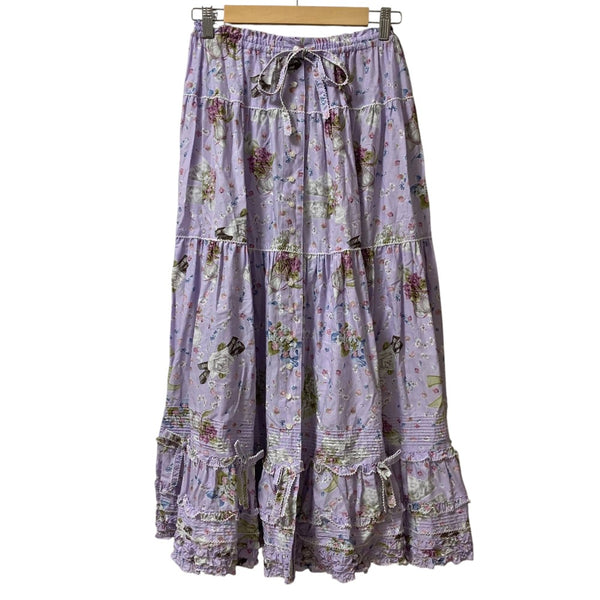 PINK HOUSE Floral Tiered Long Skirt