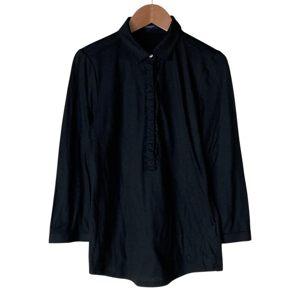 Burberry London Frill Three Quarter Sleeve Polo Shirt