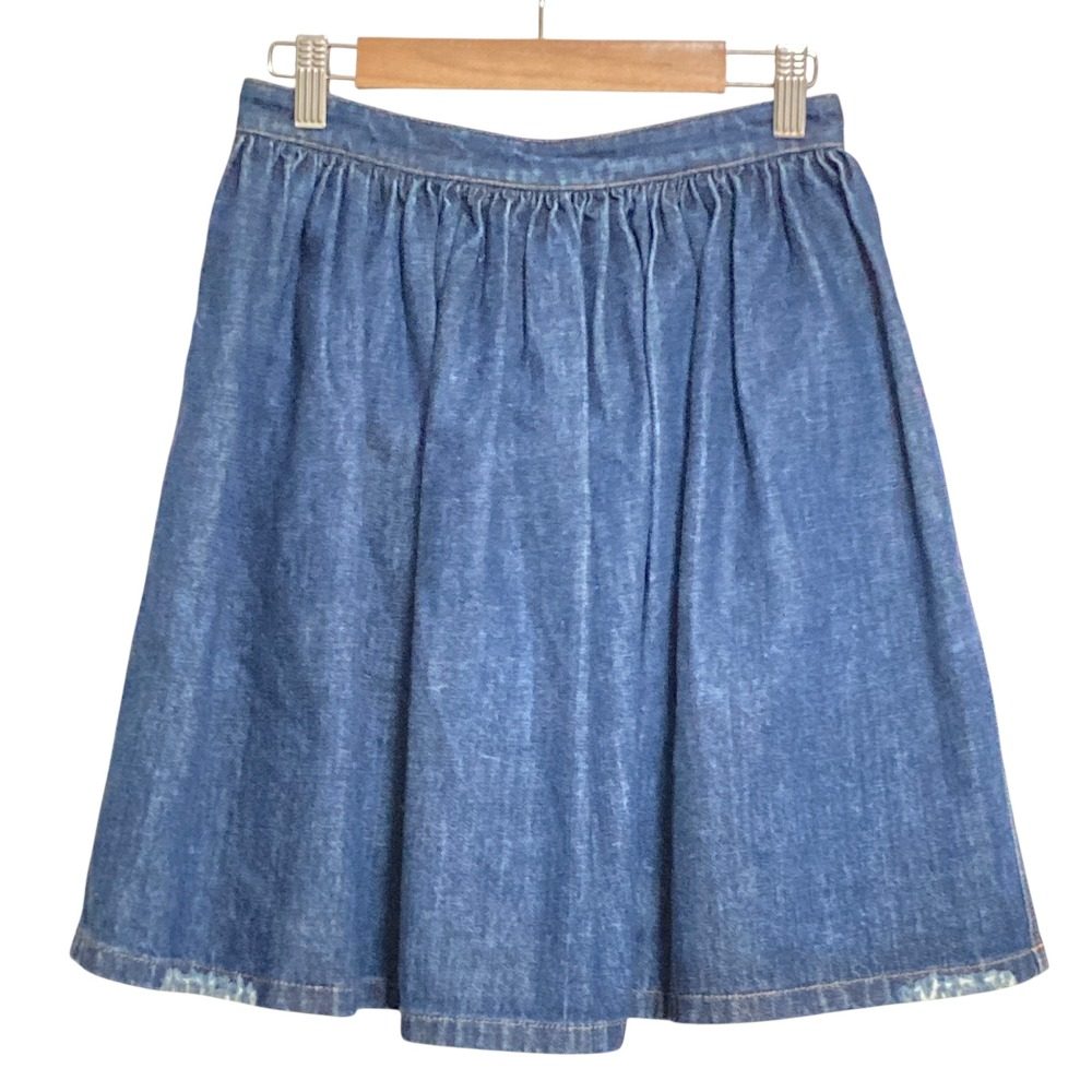 Miu Miu Cotton Denim Skirt