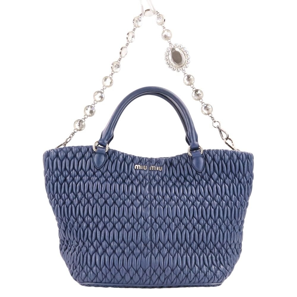 Miu Miu Matelassé Nappa Crystal 2way bag