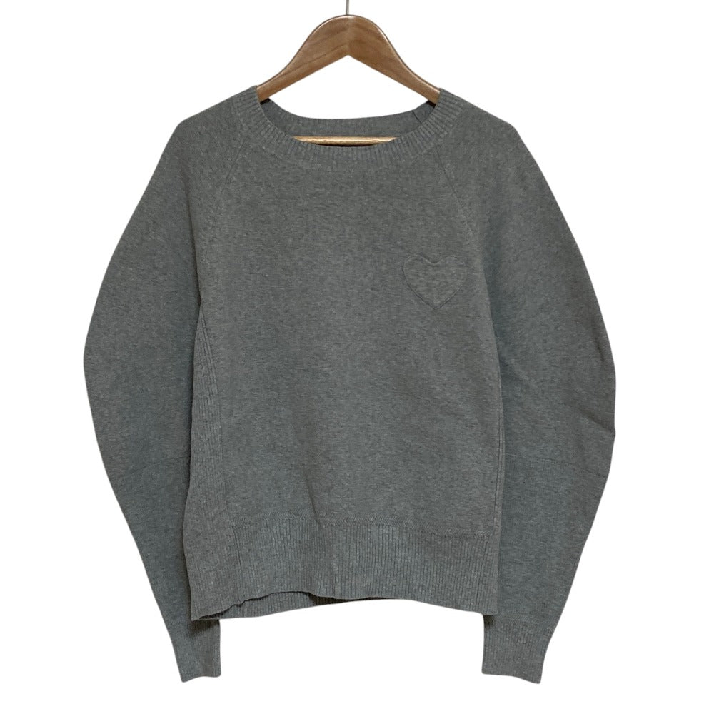 MUVEIL Heart Patch Knit Pullover