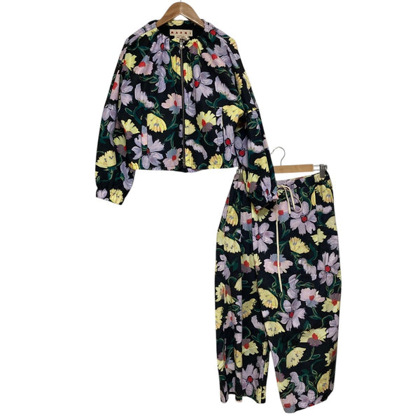 Marni floral print jacket pants set