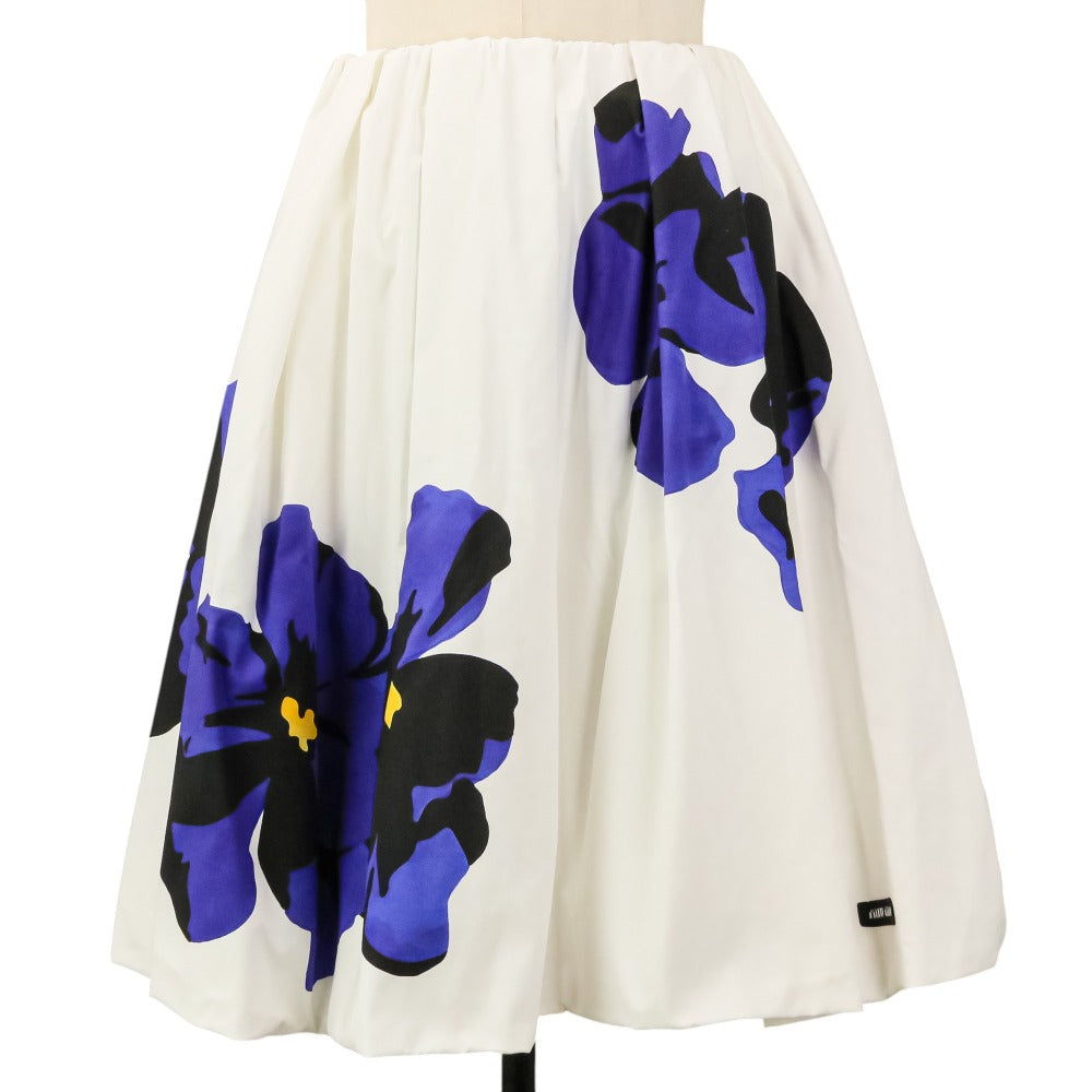 Miu Miu Cotton Flared Skirt
