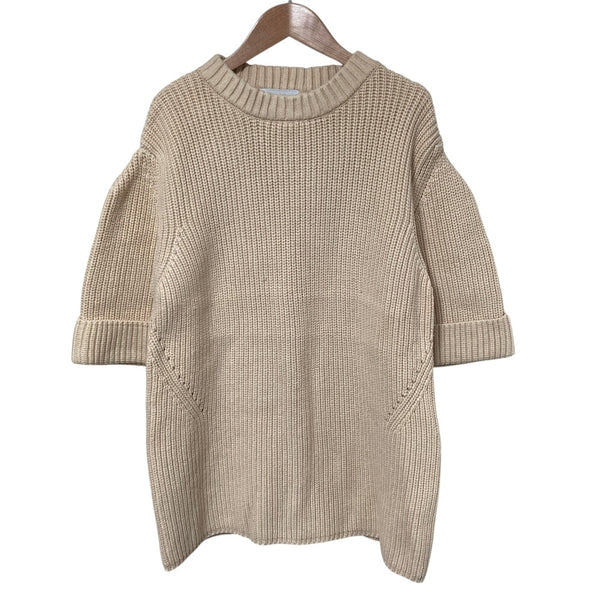 CLANE OVER HALF SLEEVE KNIT TOPS Knit Top