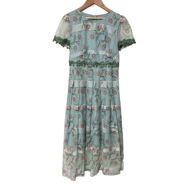 GINZA COUTURE floral tulle layered dress