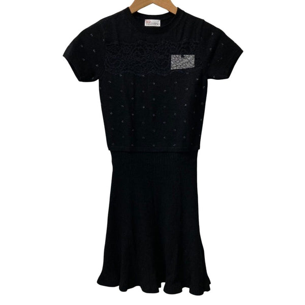 Red Valentino Lace Knit Dress