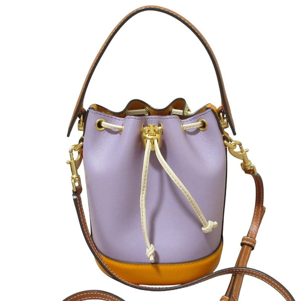 Tory Burch Leather Bucket Shoulder Bag