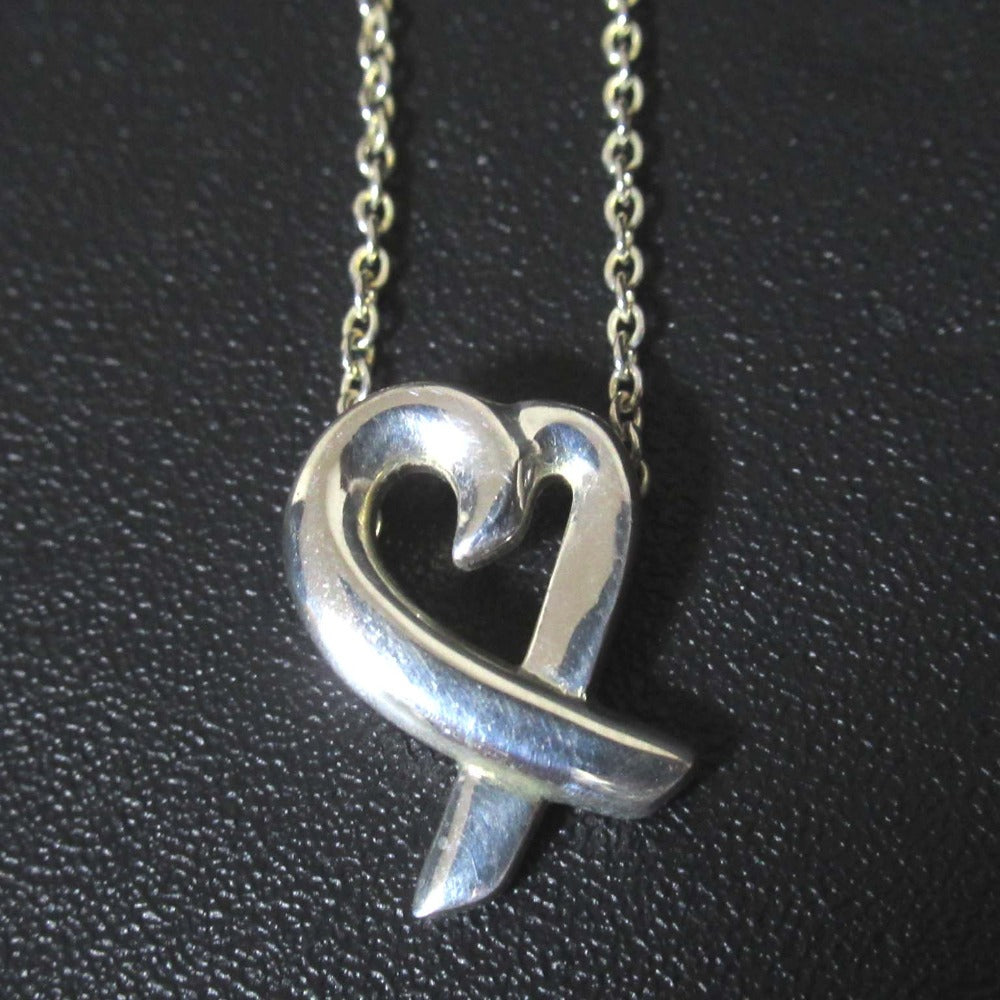 Tiffany Co Paloma Picasso Loving Heart Silver Necklace