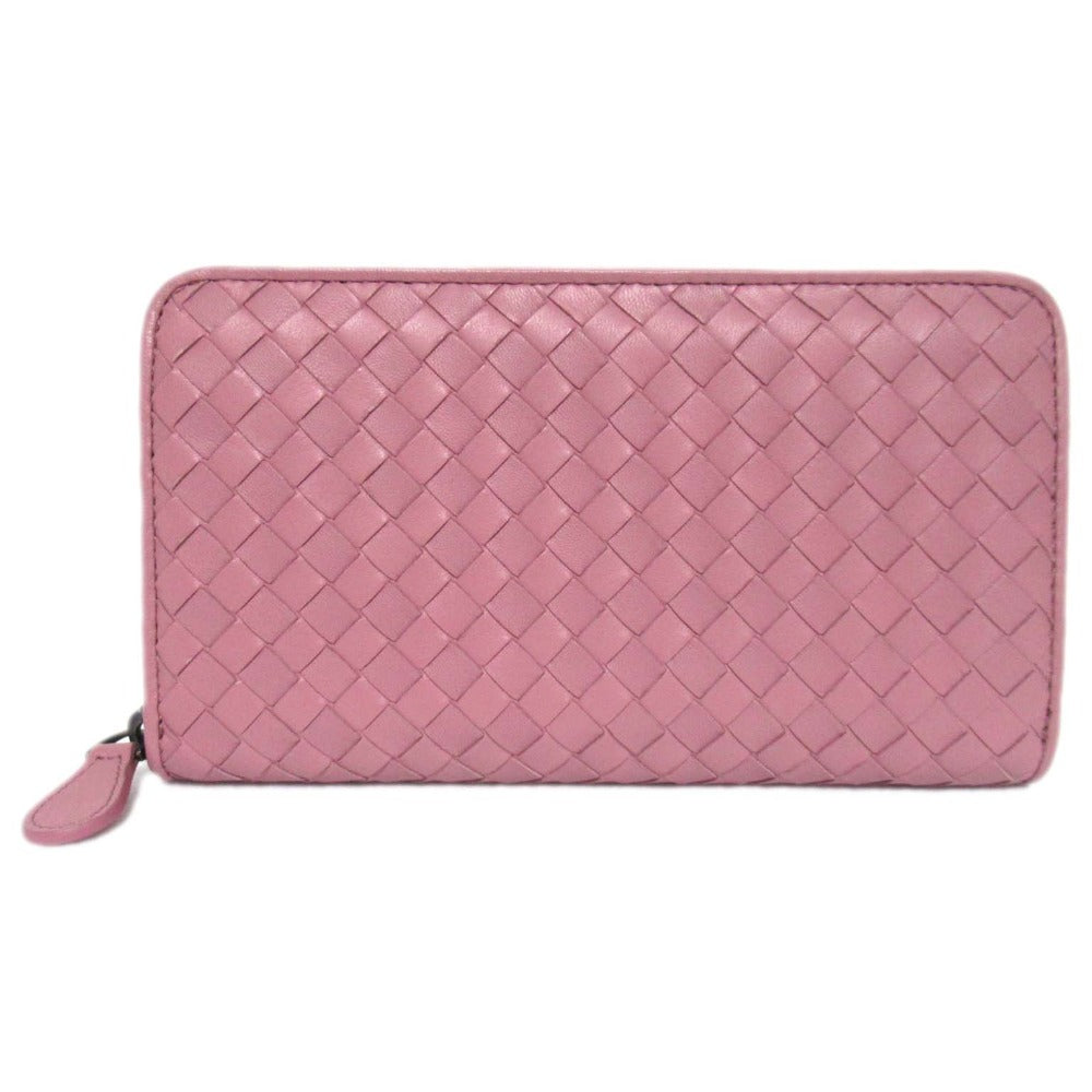 Bottega Veneta Intrecciato Calfskin Long Zip Wallet