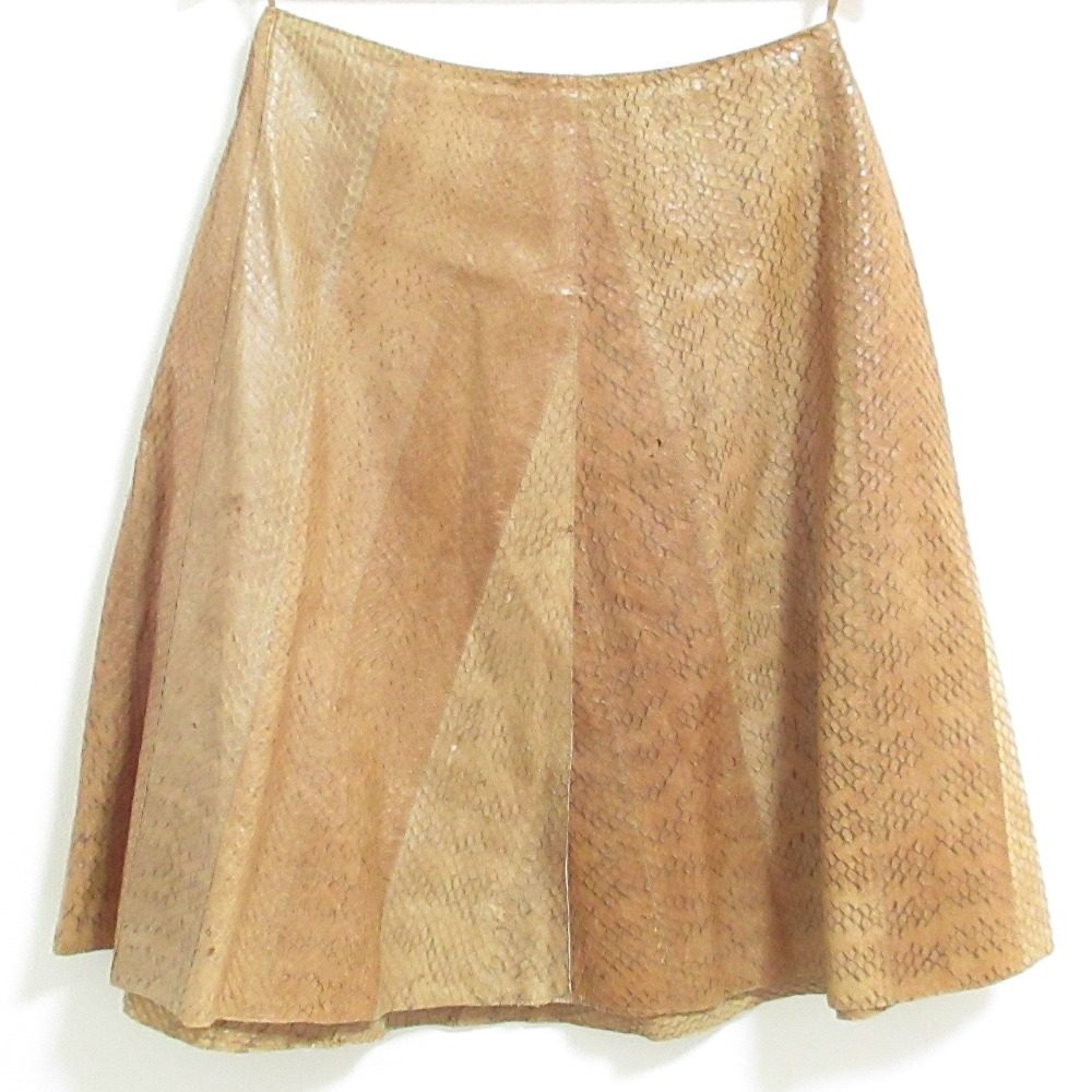 Miu Miu Python Leather Skirt
