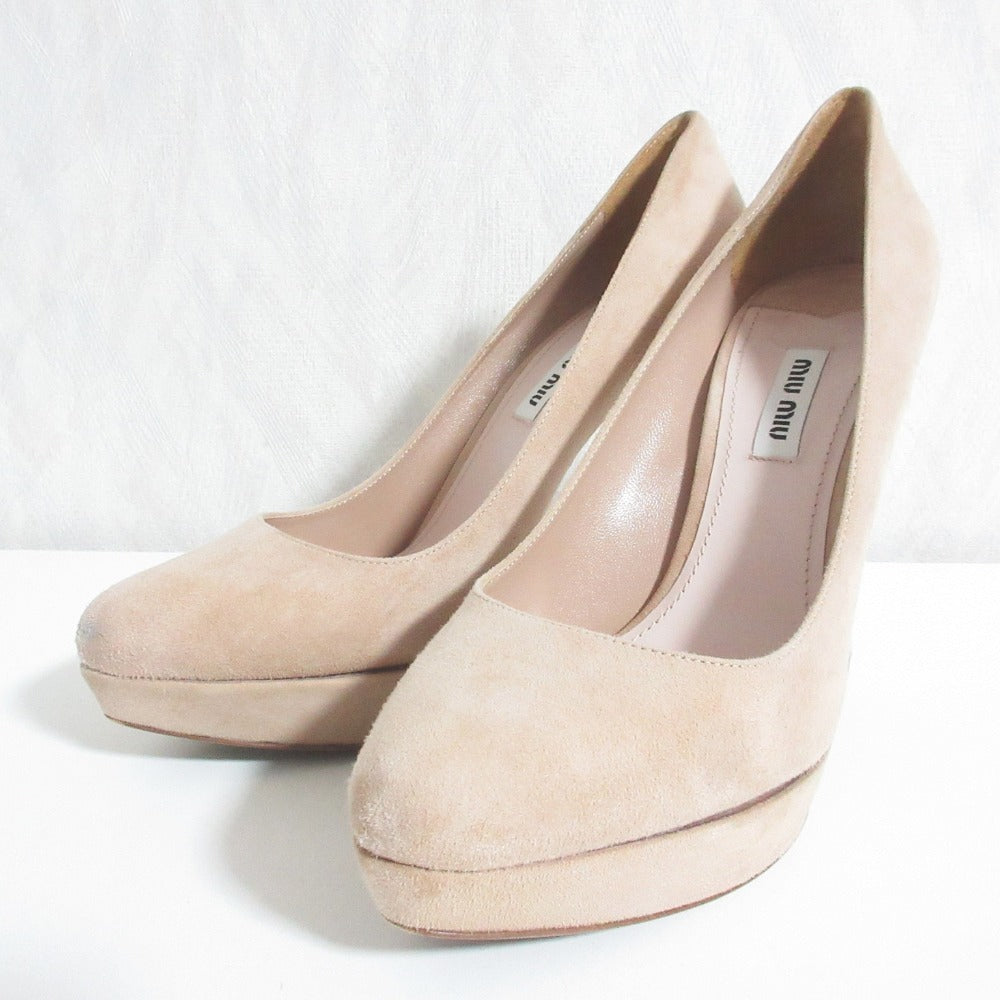 Miu Miu Suede Platform Pumps