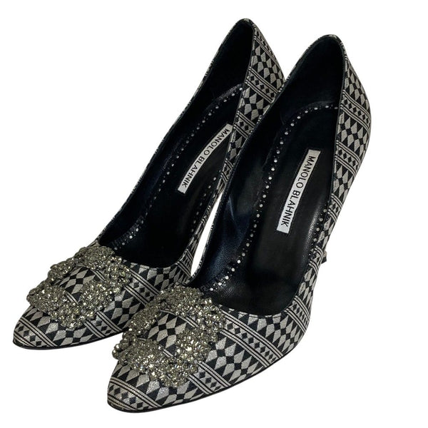 Manolo Blahnik Hangisi Jacquard Pumps