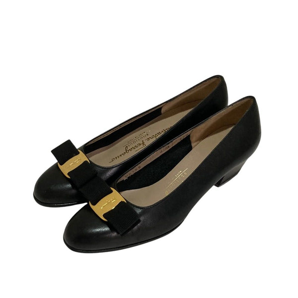 Salvatore Ferragamo Vara Leather Pumps