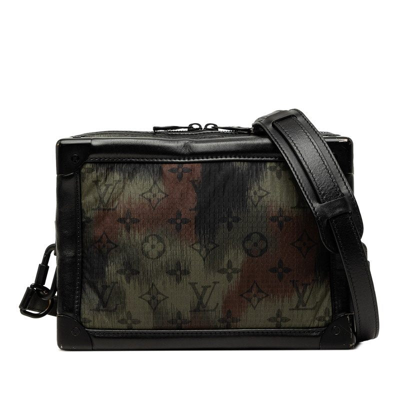 Louis Vuitton Soft Trunk Monogram Camouflage Nylon Leather Shoulder Bag