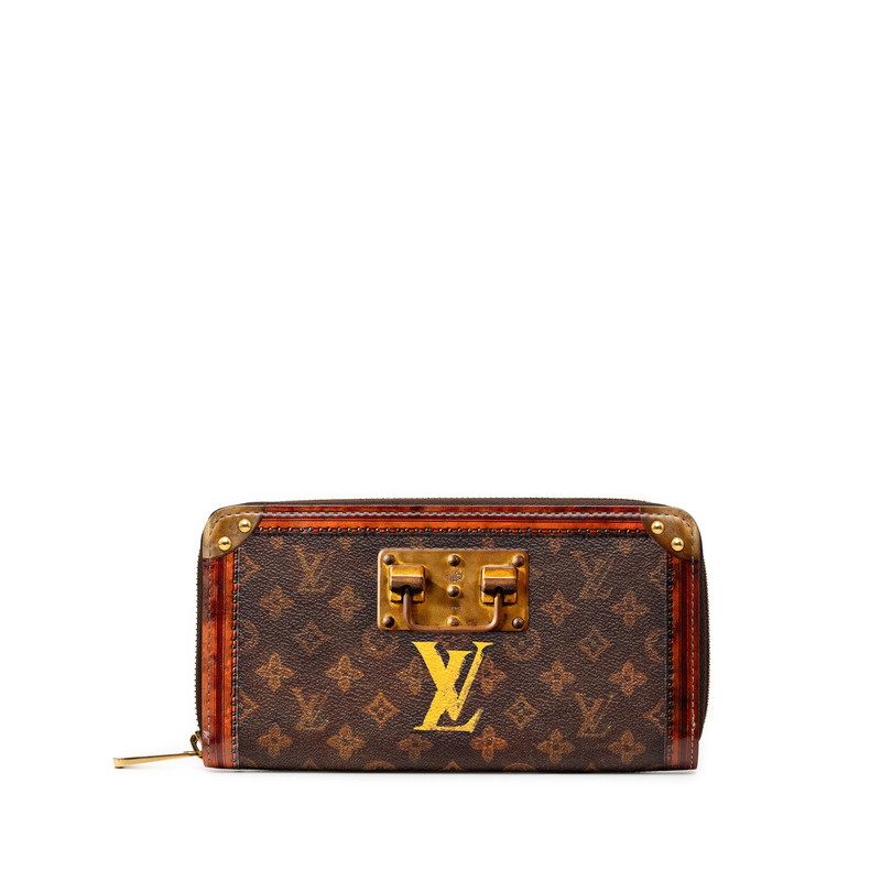 Louis Vuitton Monogram Transformed Trunk Time Long Zippy Wallet