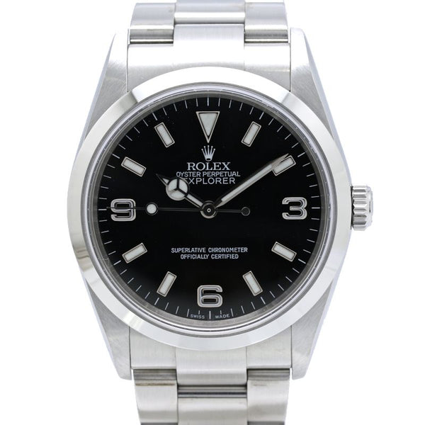 Rolex Explorer I Stainless Steel Mens Watch