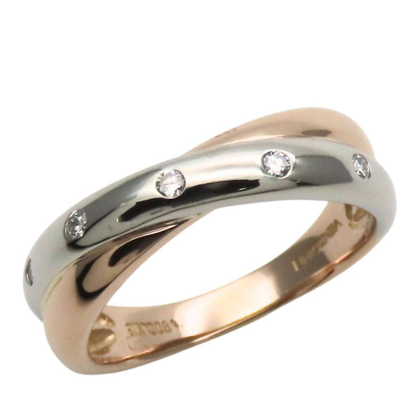 VANDOME Pt900 Platinum Au750 Pink Gold Diamond Ring