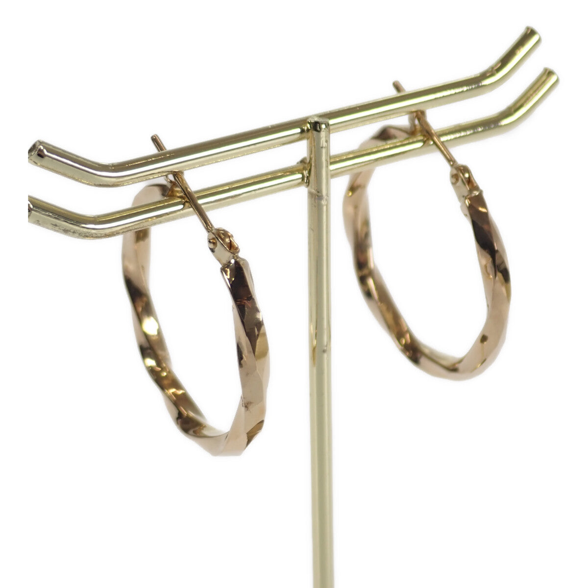 K18YG Yellow Gold Hoop Earrings – Women’s Jewelry Accessory